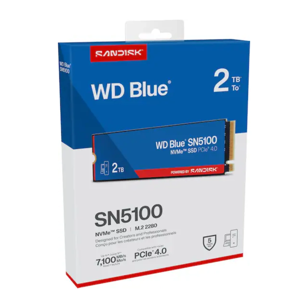 WD Internal SSD 2TB NVMe 2280 Blue (SN5100) view 3